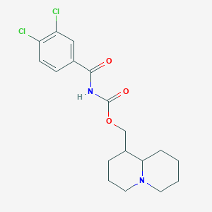 octahydro-2H-quinolizin-1-ylmethyl (3,4-dichlorobenzoyl)carbamate