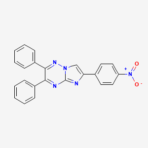 6-(4-nitrophenyl)-2,3-diphenylimidazo[1,2-b][1,2,4]triazine