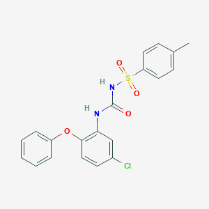 molecular formula C20H17ClN2O4S B430563 N-[(5-chloro-2-phenoxyphenyl)carbamoyl]-4-methylbenzenesulfonamide 