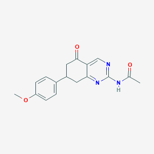 N-[7-(4-methoxyphenyl)-5-oxo-5,6,7,8-tetrahydroquinazolin-2-yl]acetamide