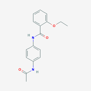 molecular formula C17H18N2O3 B430612 N-[4-(acetylamino)phenyl]-2-ethoxybenzamide 