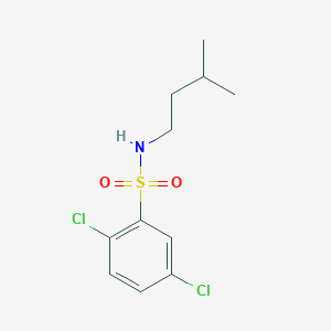 molecular formula C11H15Cl2NO2S B430614 2,5-dichloro-N-(3-methylbutyl)benzenesulfonamide 