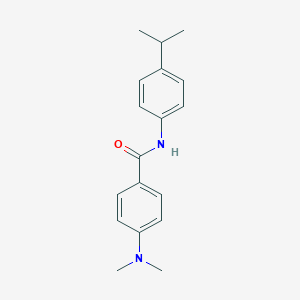 molecular formula C18H22N2O B430616 4-(dimethylamino)-N-[4-(propan-2-yl)phenyl]benzamide CAS No. 349085-29-6