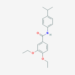 molecular formula C20H25NO3 B430620 3,4-diethoxy-N-(4-isopropylphenyl)benzamide 