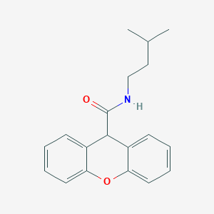 N-(3-methylbutyl)-9H-xanthene-9-carboxamide