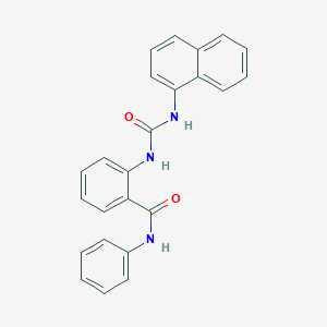 molecular formula C24H19N3O2 B430635 2-{[(1-naphthylamino)carbonyl]amino}-N-phenylbenzamide 
