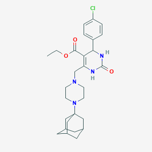 molecular formula C28H37ClN4O3 B4306430 ethyl 6-{[4-(1-adamantyl)piperazin-1-yl]methyl}-4-(4-chlorophenyl)-2-oxo-1,2,3,4-tetrahydropyrimidine-5-carboxylate 