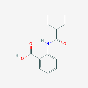 molecular formula C13H17NO3 B430649 2-[(2-Ethylbutanoyl)amino]benzoic acid 
