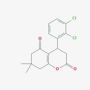 molecular formula C17H16Cl2O3 B4306558 4-(2,3-dichlorophenyl)-7,7-dimethyl-4,6,7,8-tetrahydro-2H-chromene-2,5(3H)-dione 