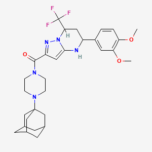 2-{[4-(1-adamantyl)piperazin-1-yl]carbonyl}-5-(3,4-dimethoxyphenyl)-7-(trifluoromethyl)-4,5,6,7-tetrahydropyrazolo[1,5-a]pyrimidine