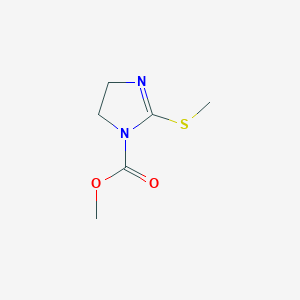 B043069 4,5-Dihydro-2-(methylthio)-1h-imidazole-1-carboxylic acid methyl ester CAS No. 60546-77-2