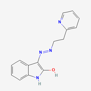 molecular formula C15H14N4O B4307294 3-{(Z)-2-[2-(2-PYRIDYL)ETHYL]HYDRAZONO}-1H-INDOL-2-ONE 