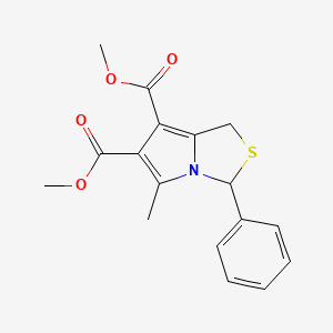 molecular formula C17H17NO4S B4307310 dimethyl 5-methyl-3-phenyl-1H-pyrrolo[1,2-c][1,3]thiazole-6,7-dicarboxylate 