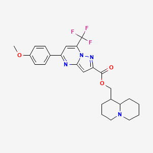 octahydro-2H-quinolizin-1-ylmethyl 5-(4-methoxyphenyl)-7-(trifluoromethyl)pyrazolo[1,5-a]pyrimidine-2-carboxylate