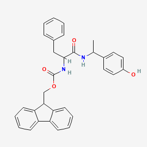 9H-fluoren-9-ylmethyl (1-benzyl-2-{[1-(4-hydroxyphenyl)ethyl]amino}-2-oxoethyl)carbamate