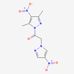 3,5-dimethyl-4-nitro-1-[(4-nitro-1H-pyrazol-1-yl)acetyl]-1H-pyrazole