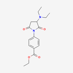 ethyl 4-[3-(diethylamino)-2,5-dioxopyrrolidin-1-yl]benzoate