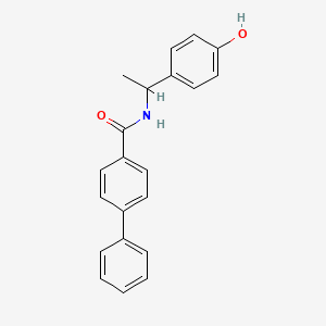 N-[1-(4-hydroxyphenyl)ethyl]biphenyl-4-carboxamide