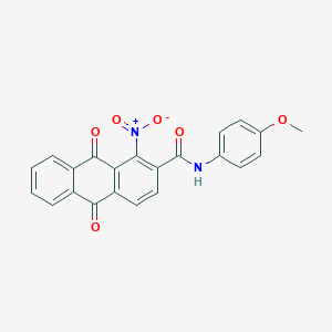 N-(4-methoxyphenyl)-1-nitro-9,10-dioxo-9,10-dihydroanthracene-2-carboxamide