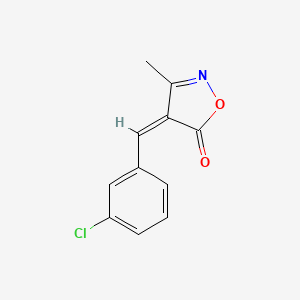 4-[(Z)-1-(3-CHLOROPHENYL)METHYLIDENE]-3-METHYL-5-ISOXAZOLONE