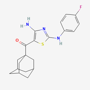 5-(ADAMANTANE-1-CARBONYL)-N2-(4-FLUOROPHENYL)-1,3-THIAZOLE-2,4-DIAMINE