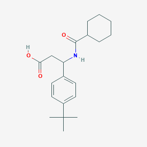 3-(4-TERT-BUTYLPHENYL)-3-(CYCLOHEXYLFORMAMIDO)PROPANOIC ACID