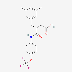 4-(3,5-DIMETHYLPHENYL)-3-{[4-(TRIFLUOROMETHOXY)PHENYL]CARBAMOYL}BUTANOIC ACID