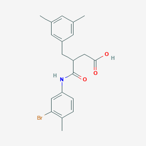 molecular formula C20H22BrNO3 B4307639 3-[(3-BROMO-4-METHYLPHENYL)CARBAMOYL]-4-(3,5-DIMETHYLPHENYL)BUTANOIC ACID 