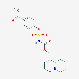 methyl 4-(2,3,4,6,7,8,9,9a-octahydro-1H-quinolizin-1-ylmethoxycarbonylsulfamoyloxy)benzoate