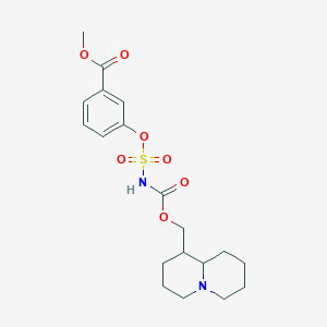 methyl 3-(2,3,4,6,7,8,9,9a-octahydro-1H-quinolizin-1-ylmethoxycarbonylsulfamoyloxy)benzoate