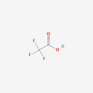 molecular formula C2HF3O2<br>C2HF3O2<br>CF3COOH B043077 三氟乙酸-d CAS No. 599-00-8