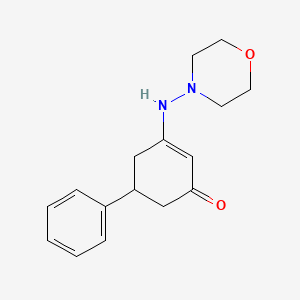 3-(morpholin-4-ylamino)-5-phenylcyclohex-2-en-1-one