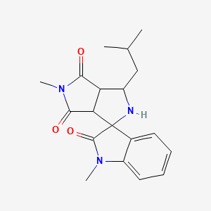 molecular formula C19H23N3O3 B4307754 3'-isobutyl-1,5'-dimethyl-3a',6a'-dihydro-2'H-spiro[indole-3,1'-pyrrolo[3,4-c]pyrrole]-2,4',6'(1H,3'H,5'H)-trione 