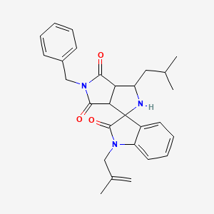 5'-benzyl-3'-isobutyl-1-(2-methylprop-2-en-1-yl)-3a',6a'-dihydro-2'H-spiro[indole-3,1'-pyrrolo[3,4-c]pyrrole]-2,4',6'(1H,3'H,5'H)-trione