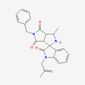 5'-benzyl-3'-methyl-1-(2-methylprop-2-en-1-yl)-3a',6a'-dihydro-2'H-spiro[indole-3,1'-pyrrolo[3,4-c]pyrrole]-2,4',6'(1H,3'H,5'H)-trione