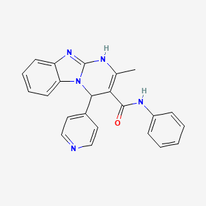 2-methyl-N-phenyl-4-pyridin-4-yl-1,4-dihydropyrimido[1,2-a]benzimidazole-3-carboxamide