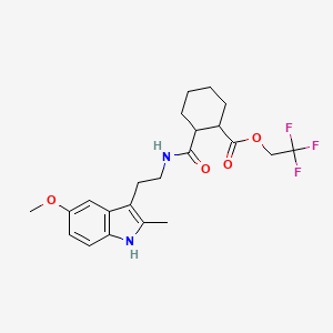 2,2,2-TRIFLUOROETHYL 2-({[2-(5-METHOXY-2-METHYL-1H-INDOL-3-YL)ETHYL]AMINO}CARBONYL)-1-CYCLOHEXANECARBOXYLATE