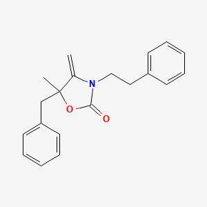 molecular formula C20H21NO2 B4307846 5-BENZYL-5-METHYL-4-METHYLENE-3-PHENETHYL-1,3-OXAZOLAN-2-ONE 