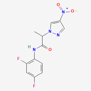 N-(2,4-difluorophenyl)-2-(4-nitro-1H-pyrazol-1-yl)propanamide