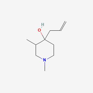 molecular formula C10H19NO B4307997 4-allyl-1,3-dimethylpiperidin-4-ol 