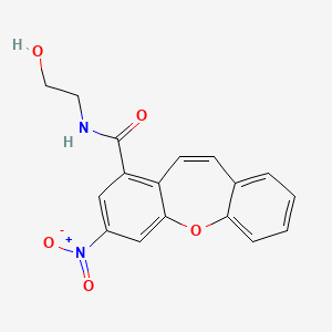 molecular formula C17H14N2O5 B4308005 N-(2-hydroxyethyl)-3-nitrodibenzo[b,f]oxepine-1-carboxamide 