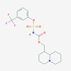 2,3,4,6,7,8,9,9a-octahydro-1H-quinolizin-1-ylmethyl N-[3-(trifluoromethyl)phenoxy]sulfonylcarbamate