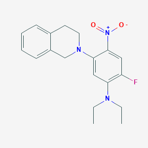 N,N-DIETHYL-2-FLUORO-4-NITRO-5-(1,2,3,4-TETRAHYDROISOQUINOLIN-2-YL)ANILINE