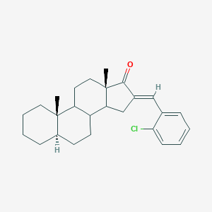 molecular formula C26H33ClO B430814 (5alpha)-16-(2-Chlorobenzylidene)androstan-17-one 