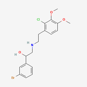 1-(3-BROMOPHENYL)-2-[(2-CHLORO-3,4-DIMETHOXYPHENETHYL)AMINO]-1-ETHANOL