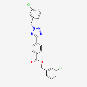 3-CHLOROBENZYL 4-[2-(3-CHLOROBENZYL)-2H-1,2,3,4-TETRAAZOL-5-YL]BENZOATE