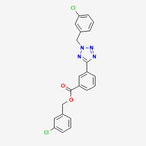 3-CHLOROBENZYL 3-[2-(3-CHLOROBENZYL)-2H-1,2,3,4-TETRAAZOL-5-YL]BENZOATE