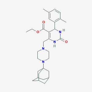 molecular formula C30H42N4O3 B4308192 ETHYL 6-{[4-(1-ADAMANTYL)PIPERAZINO]METHYL}-4-(2,5-DIMETHYLPHENYL)-2-OXO-1,2,3,4-TETRAHYDRO-5-PYRIMIDINECARBOXYLATE 