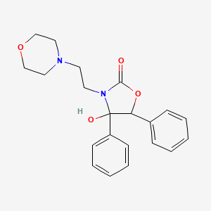 4-HYDROXY-3-(2-MORPHOLINOETHYL)-4,5-DIPHENYL-1,3-OXAZOLAN-2-ONE