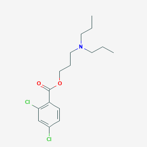 molecular formula C16H23Cl2NO2 B430825 3-(Dipropylamino)propyl 2,4-dichlorobenzoate 
